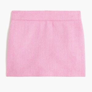 Crewcuts NWT pink herringbone skirt